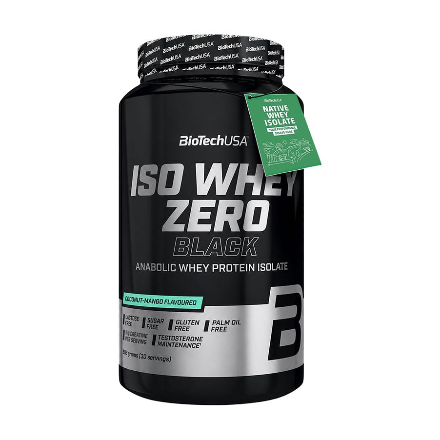Протеїн BioTechUSA Iso Whey Zero Black Кокос та манго, в порошку, 908 г